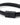 Black bracelet featuring a sleek magnetic clasp, showcasing a minimalist design and smooth texture.