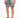 Male model wearing black and white palm leaf patterned shorts with a drawstring waist and black sneakers.