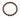 A circular bracelet featuring black matte beads interspersed with metallic copper accents.