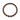 A circular bracelet featuring black matte beads interspersed with metallic copper accents.