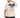 A light beige t-shirt featuring a large blue butterfly graphic on the back with text below.
