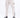Light beige cargo pants with elastic cuffs, side pockets, and a drawstring waist, paired with black and white sneakers.