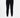 Black fitted sweatpants with side pockets, paired with white high-top sneakers on a neutral background.