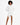 A model poses in a white hooded garment with unique side cutouts and metal ring accents, showcasing a modern style.