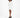 A model stands in a white hooded dress with side details, paired with black ankle boots on a plain background.