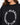 A close-up of a black sweatshirt featuring a circular text design with the words "STRESSED", "BLESSED", and "NOT" in...