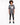A model stands wearing a gray oversized tee with a Philadelphia graphic, paired with black leggings and sneakers.