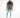 Model wearing Bobby Light Blue Super Jeans with distressed knees and a light wash streetwear finish.