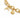 Gold bracelet featuring a textured chain with crescent moon and star charms.