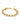 Gold bracelet featuring interlinked chains and spherical accents, creating a modern and elegant design.