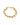 Gold bracelet featuring interlinked chain segments and spherical accents, creating a modern and stylish design.