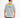 Back view of grey oversized streetwear shirt with rainbow popit graphic and inspirational white text on carbon fabric.