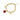 Gold chain bracelet featuring a round red stone and a starfish charm, for adding a pop of color.
