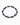 A circular bracelet featuring deep blue beads interspersed with gold geometric accents.