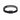 Black bracelet featuring two intertwined strands, one smooth and one braided, with a square clasp.