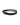 A sleek black bracelet featuring intertwined braided and smooth strands with a magnetic clasp.