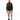 Randy Puffer Vest in Black – full-length front view