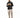 Randy Puffer Vest in Black – full-length front view