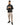Randy Puffer Vest in Black – full-length front view