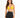 A model poses in a yellow bralette with thin straps, paired with high-waisted black leggings.