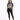 A woman stands confidently in a tie-dye graphic tee featuring a tiger design, paired with black skinny jeans and snea...