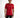A model wearing a fitted red t-shirt with the word "REVOLUTION" printed across the chest, paired with black jeans.