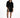 Jaylah Oversized Shirt in Black – full-length front view