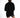 Jaylah Oversized Shirt in Black – back view