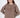 Model wearing a brown California Top oversized sweatshirt with San Francisco embroidery and drop shoulder seams.