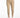 Light beige pants with a high waist and cropped length, paired with a woven brown belt and white sneakers.