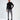 Romeo Turtleneck Sweater in Black – full-length front view