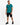 Carbon Classic Tee in turquoise, three-quarter view