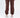 Rear view of Jolene burgundy sweatpants with elastic cuffs, part of a two-piece women's streetwear set.
