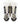 Carbon Sneakers in White – pair front view
