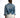 Back view of the oversized Jolie blue washed denim jacket featuring a distressed frayed hem and streetwear fit.