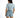 Back view of Journi high-waisted blue washed denim shorts with raw hem and classic pockets for a summer-ready look.