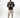 Russell Jacket in Black – full-length front view