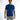 Model wearing a blue Ryan Polo Shirt, a men's casual short sleeve polo paired with grey trousers.