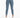 Light blue high-waisted jeans with a slim fit, paired with white sneakers and a fitted top.