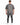 Gray oversized t-shirt featuring a checkerboard design and motivational text on the back.
