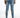 Rear view of Kase blue washed skinny jeans for men.