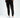 Black jogger pants with graphic text design, styled with white sneakers.