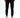 Black joggers with tapered legs, worn with white sneakers, viewed from the back against a light background.