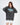 Oversized grey washed Sanatond Campus graphic hoodie featuring a vintage urban streetwear aesthetic.