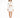 A model poses in a white cut-out dress with long sleeves and a fitted silhouette, paired with black strappy heels.