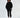 Kiara Hoodie in Black – full-length front view