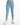 Light blue leggings paired with white athletic shoes, showcasing a sleek, fitted design.