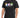 Black t-shirt featuring colorful graphic designs and the phrase about kindness displayed prominently.