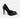 Classic black stiletto pumps with a sleek pointed toe, high-end evening heels for women by Carbon.