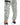 Light green joggers with elastic cuffs and a zippered pocket, paired with white sneakers featuring a black heel.